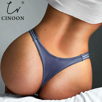 Sexy Sport Hip Lifting Thongs Low Waist High Fork Bikini T-Shaped Höschen Dessous Unterhose für Frauen