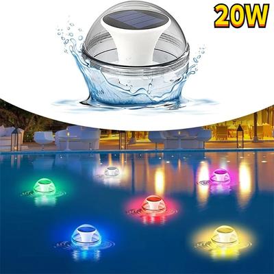 Lumină Submersibilă Solară RGB Impermeabilă Lumini Exterioare pentru Piscină pentru Nuntă Petrecere de Crăciun Vază Acvariu Iaz Decor