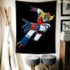 Grendizer Goldorak Wall Tapestry Aesthetic Wall Hanging Printed Fabric Blanket Decorative Tapestries for Bedroom Living Room Home Decor