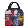 Kawaii Anime Girl Jane Doe Cartoon Insulated Lunch Bag for Women Office Cooler Thermal Food Box Tote Lunch Boxes Container