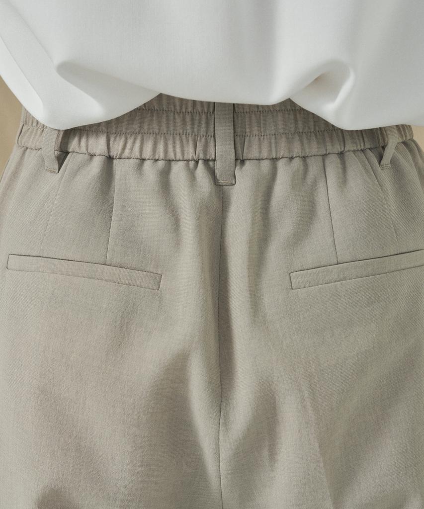 210EDIT Women'S Cool Silky Nen Pintuck Wide Slacks _Ze2Pt520_Sbe