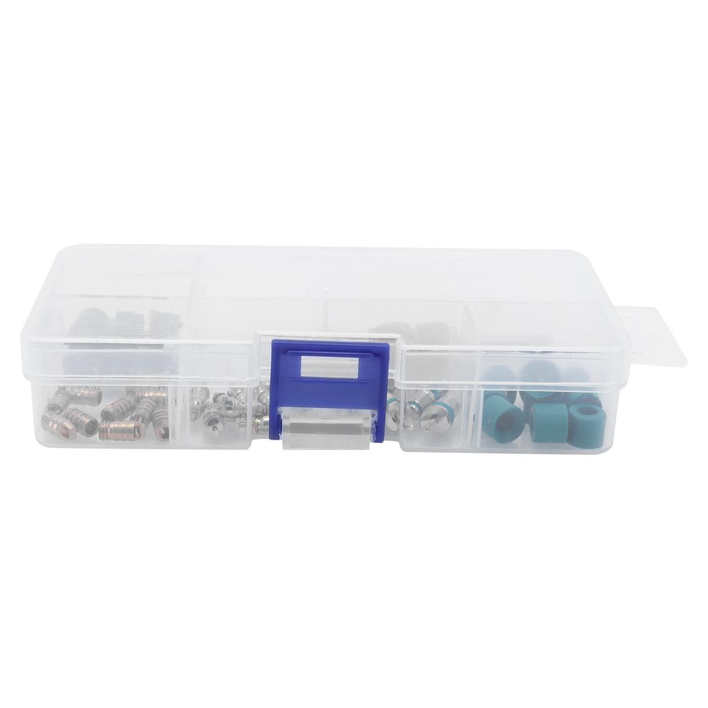 46PCS/Set Air Conditioner Valve Core Remover Tool A/C Repair Tool Gasket Set for R410/R22/R134a