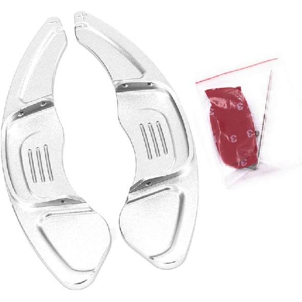 SANRILY Fit for Volkswagen Steering Wheel Shift Paddles Shifters Fit for VW Golf MK7 GTI R R-line Scirocco Golf7 GTD TSI R/R-Line Polo GTI Jetta серебряный