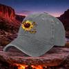Vintage Sunflower Butterfly Baseball Cap Unisex Lightweight Washed Hat Hook Loop Closure for Unisex Women Outdoor Sports Camping
