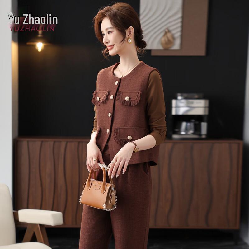 

YUZHAOLIN Mom s Spring Two-Piece Dress Set 2XL