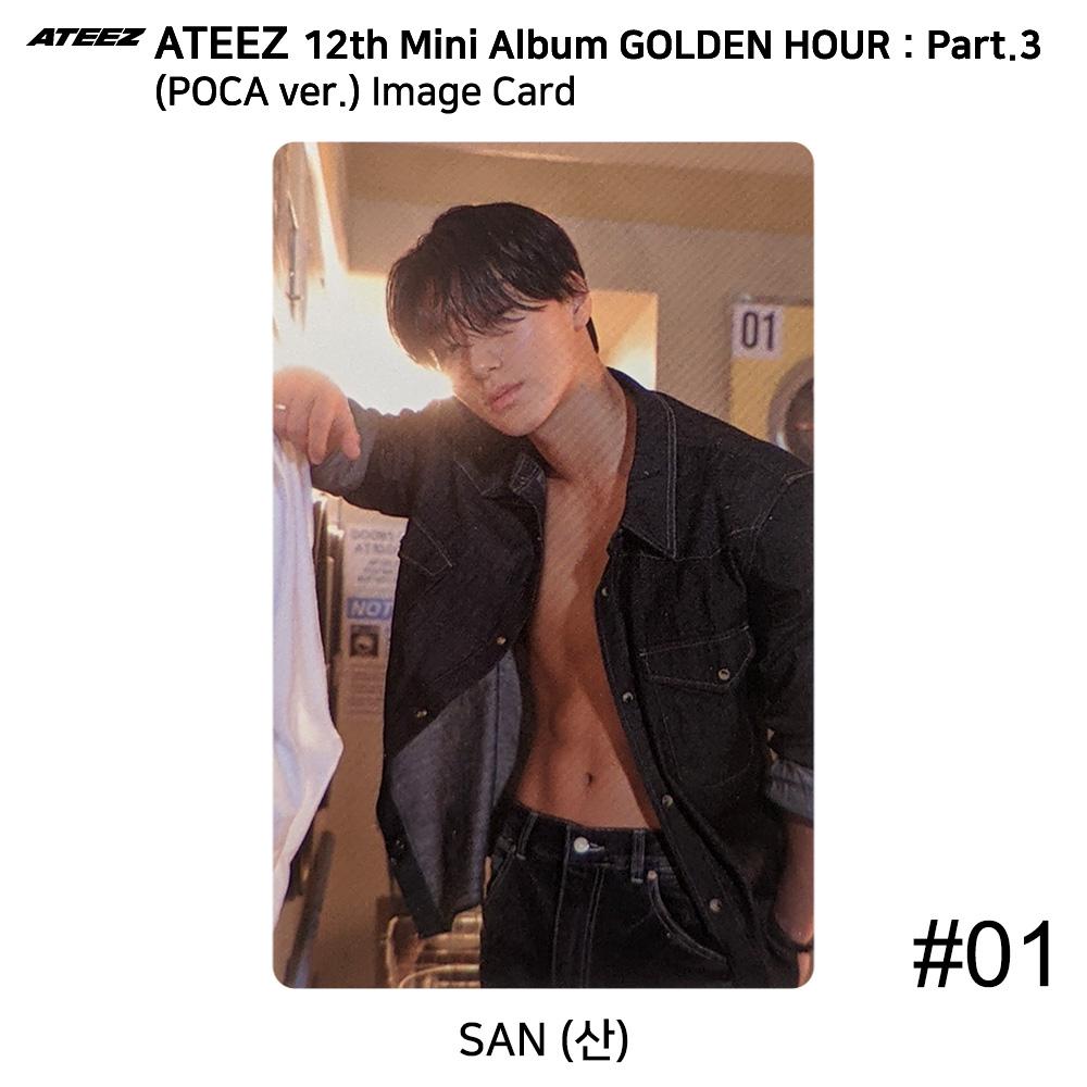 ATEEZ 12th Mini Golden Hour Part.3 POCA Ver. Official Photocard QR Image Card