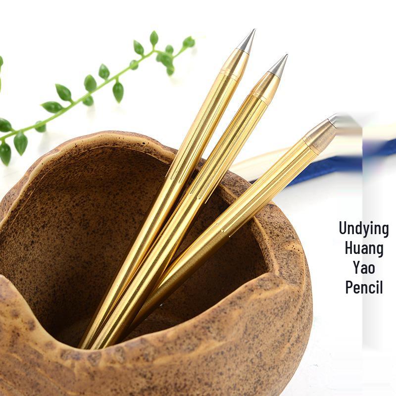 Eternal Inkless Metal Pen: Creative Brass Business Gift & Office Stationery 0.5mm