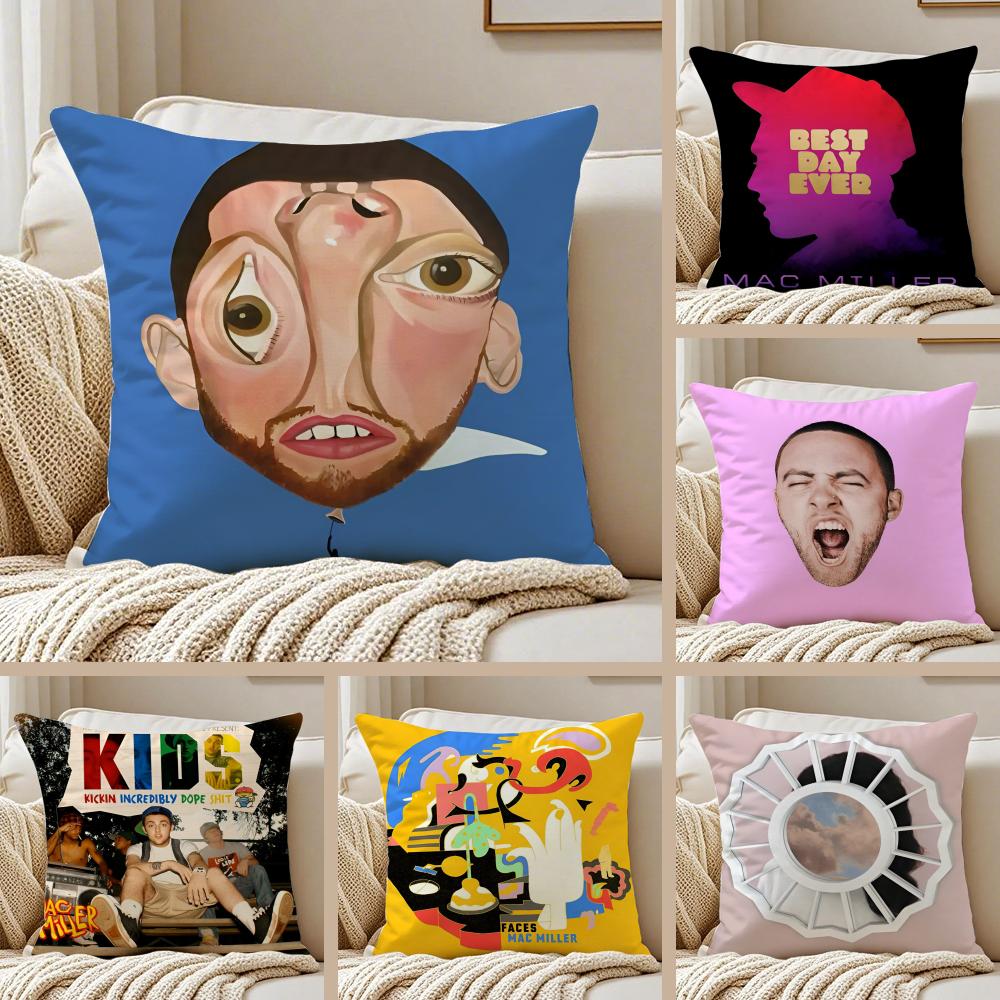 Hip Hop Amerikanischer Sänger MMac MMiller Kissenbezug Antimilben Wohnzimmer Sofa Dekor Kissen Raum