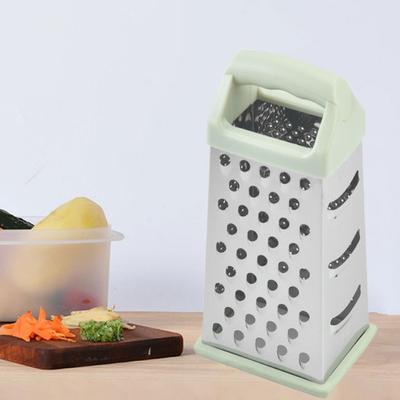 Gemüseschneider, bequemer Griff, rutschfestes Loch zum Aufhängen, multifunktional, praktische Aufbewahrung, rostfreier Edelstahl, vierseitiger Melonenschneider, Küche