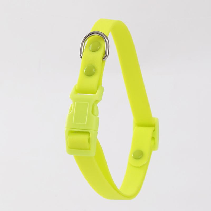 Dog Collar Waterproof Plastic Pvc Washable Quick Release Buckle Outdoor Puppy Collars Durable Adjustable For Small Medium Dogs