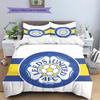 Ložní prádlo se vzorem fotbalového klubu Leeds United, Sada přikrývky Povlak na přikrývku Povlak na polštář Domácí narozeninový dárek (1 * povlak na peřinu + 2 * povlak na polštář, bez jádra)