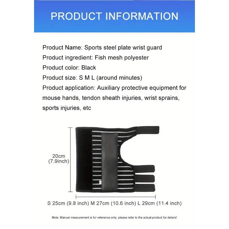 1-częściowa regulowana oddychająca orteza nadgarstka idealna na skręcenia cieśni nadgarstka
