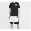Nike T Shirts Men's Black Crew Neck Moderate Straight Fit (Unisex) T-Shirts CD1287 010