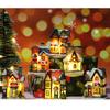 LED Christmas House Ornament with Snow Capped Cottage Festive Home Decor