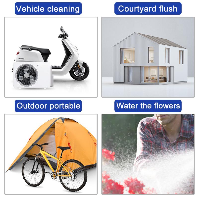 120-200W Cordless High Pressure Car Washer Guns 12/24V Handheld Auto Spray Car Clearning Tools Washing Machine Garden Water Jet