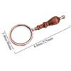 10x High Quality With Wooden Handle Read Tool High Magnification Magnifier Jewelry Loupe Eye Loupe Glass Reading Magnifier