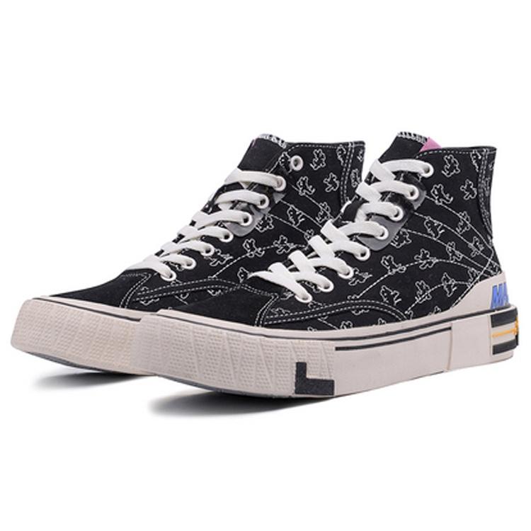 (WMNS) Li-Ning Superwave Canvas Hi 'Black White' Women's AGCQ202-1