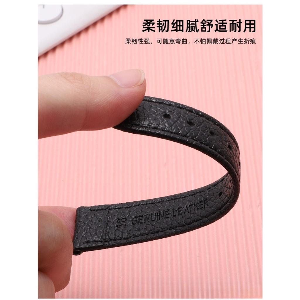 Soft Leather Strap Double-sided Lychee Pattern Business Color Watch Strap Accessories