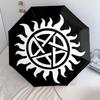 1 PC Automatic Folding Umbrella - Supernatural Pattern Portable Foldable Design With 8 Ribs Christmas Birthday Gifts