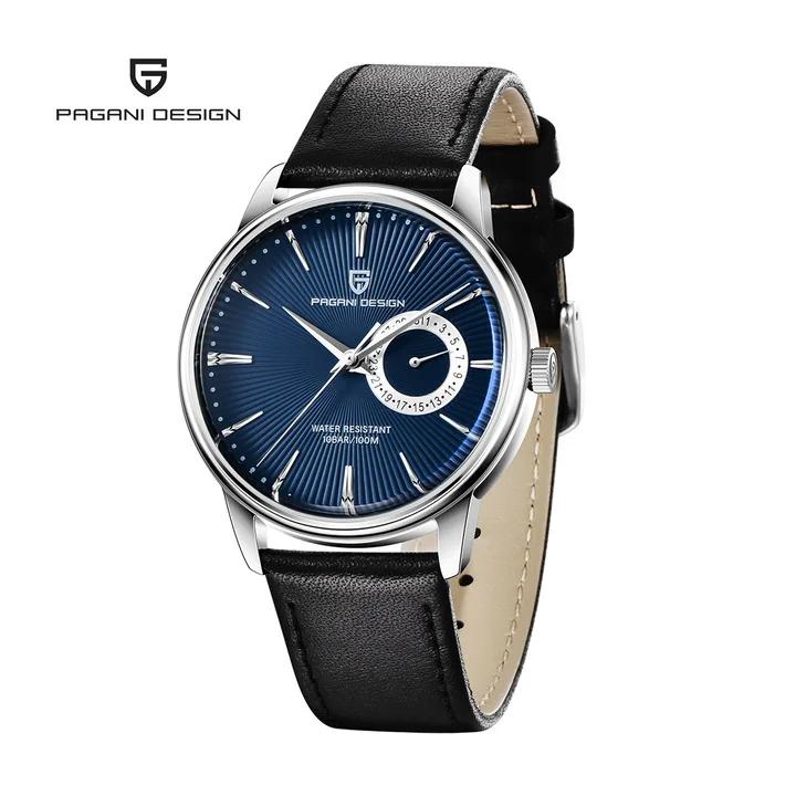 Pagani Design Luxury Men s Quartz Watch for Men Genuine Leather Original VH65 Chronograph Business Waterproof Bracelet 1654Reloj Pagani Design PD-1654