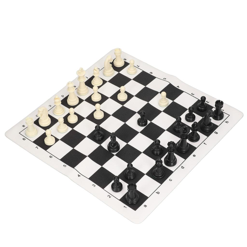 Chess Set Plastic International Chess Set Black And White Checkerboard Set With A Storage Bag