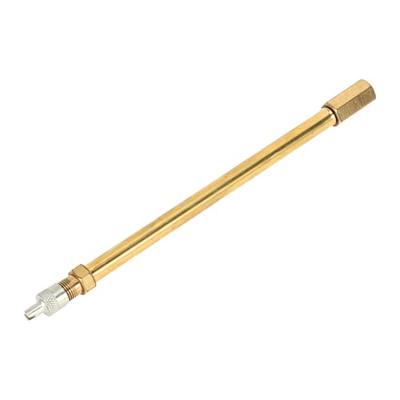 Un Adaptador de Vástago de Válvula de Neumático ABSOPRO Duradero 150 mm de Largo Extensión de Válvula de Neumático Tono Cobre Plateado