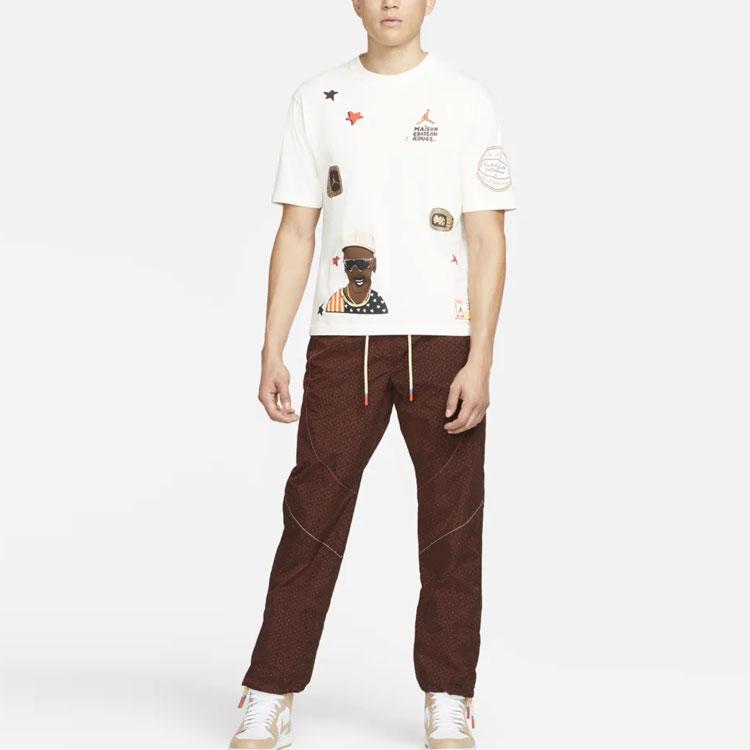 Jordan Maison Chateau Rouge X Loose Mid-Waist Knit Joggers Men Bottoms Light-Brown DN3659-226