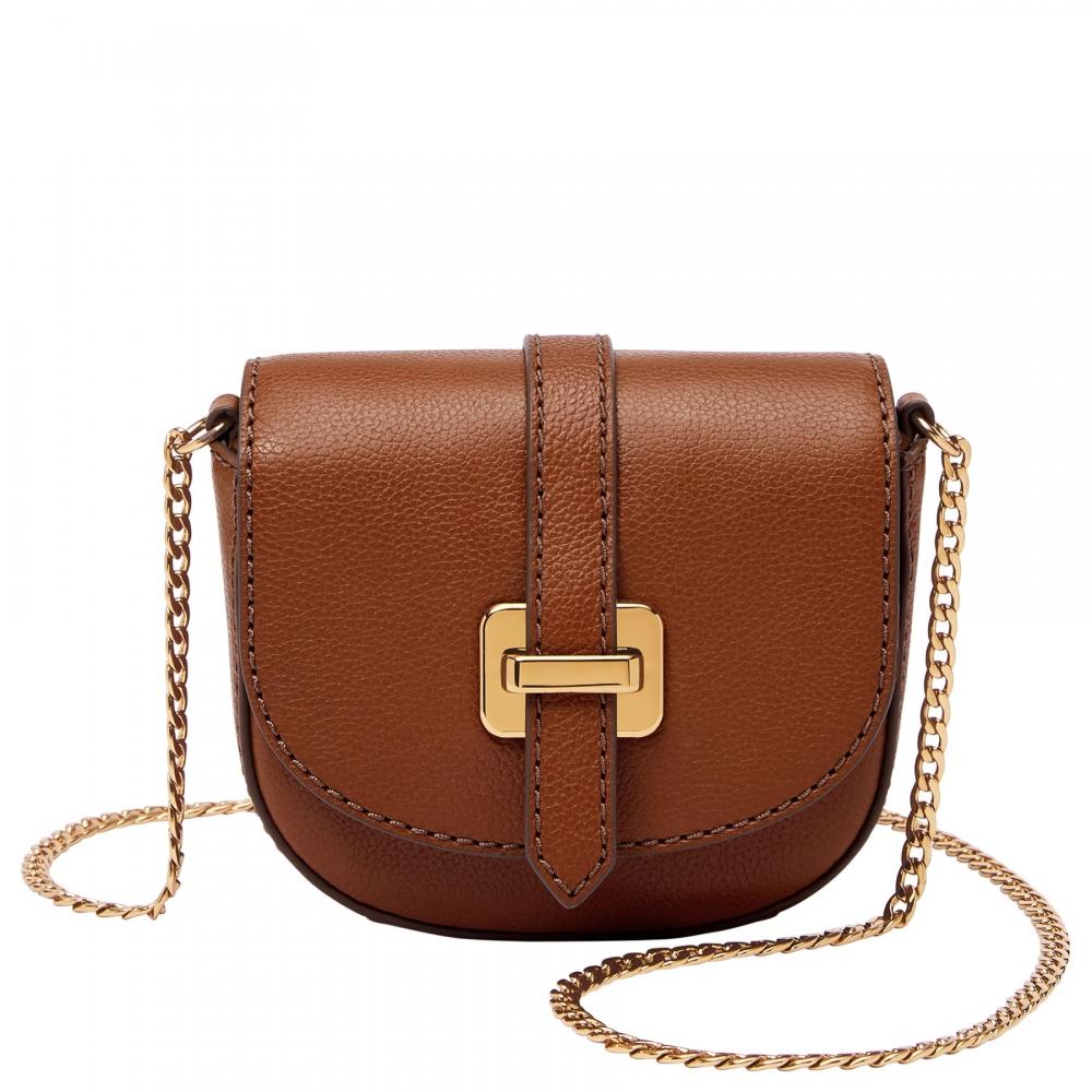 

Fossil Women s Emery Leather Micro Crossbody