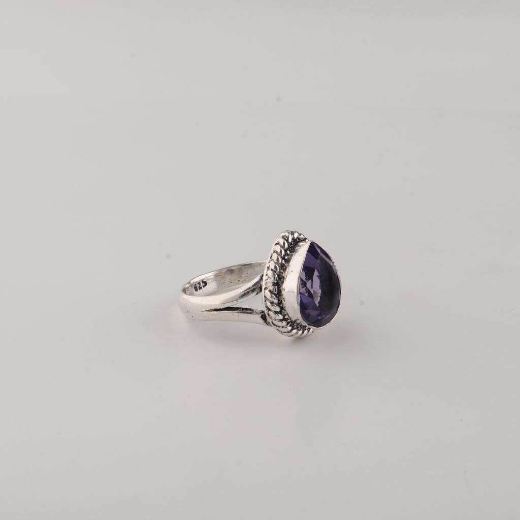 Iolite Gemstone 925 Sterling Silver Handmade Jewelry Designer Ring For Birthday Gift RR-85-9