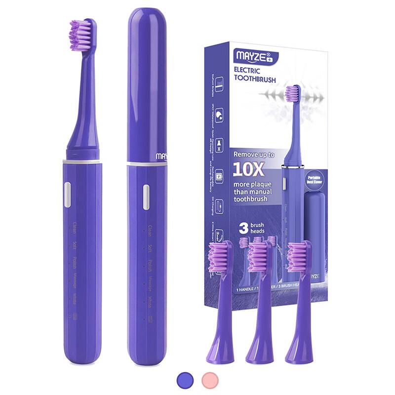 

QBM MG0170101001 Sonic Electric Toothbrush Set for Adults