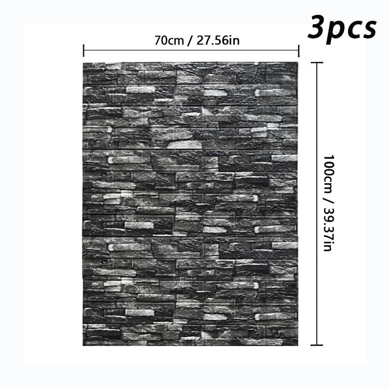 70X100cm 3D kendinden yapışkanlı antika duvar kağıdı oturma odası duvar dekorasyonu duvar çıkartmaları