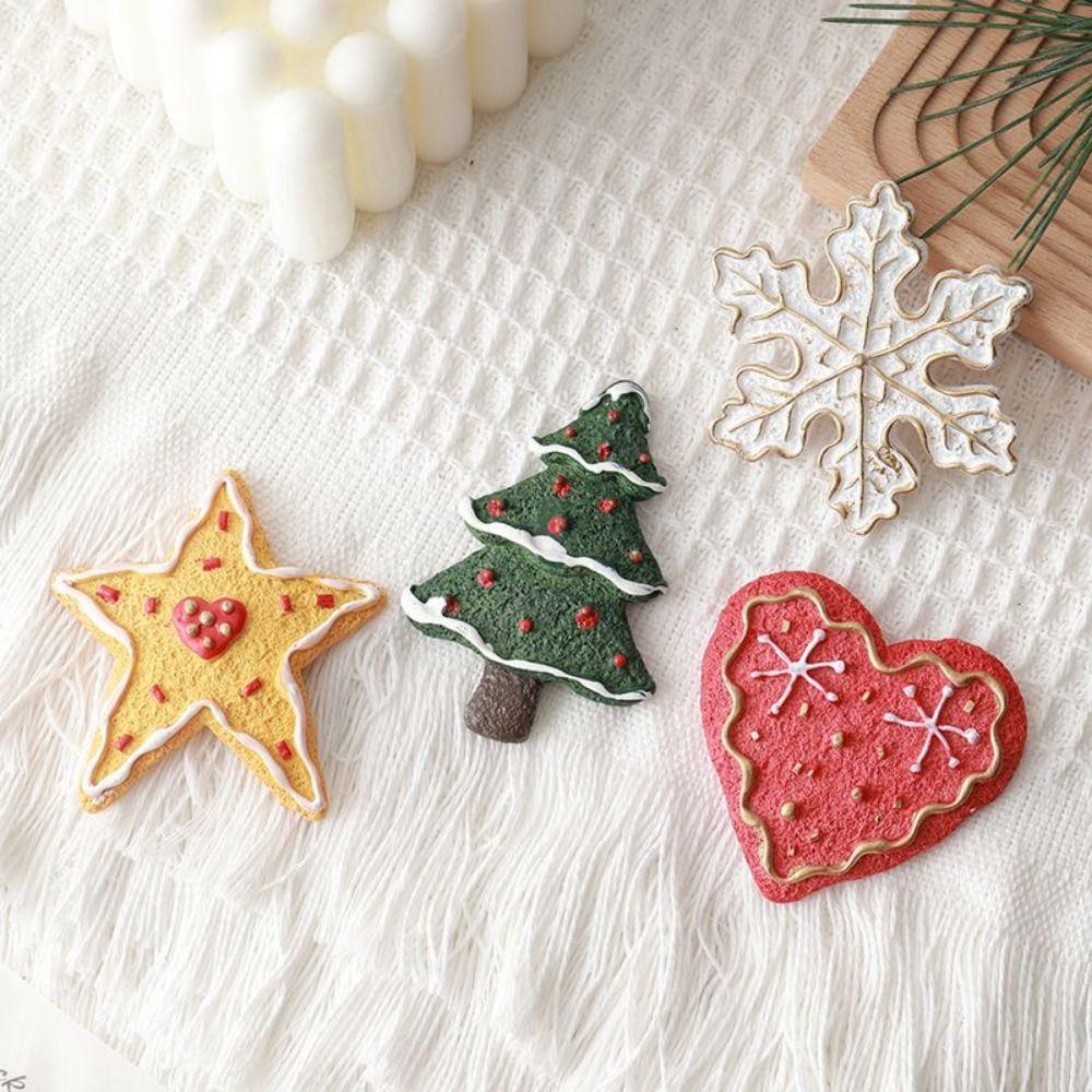 2 Pcs Waterproof Xmas Refrigerator Sticker Handmade Christmas Tree Ornaments  Christma Gift