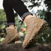 High-top Boots Men Thick-soled Breathable Shock-absorbing Outdoor Combat Boots Men Soft  Durable Casual Hiking Shoes Men