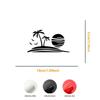 1PC Coconut Tree Pattern Car Stickers Sunny Beach Camping RV Suitcase Stickers Refrigerator Wall Stickers Laptop Toilet Stickers