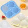 Golf Ball Ice Cube Tray with Funnel 4-Cavity Silicone Mold for Large Sphere Ice Easy-Release Leak-Proof Food-Grade Ice Cube Maker for Home Bar