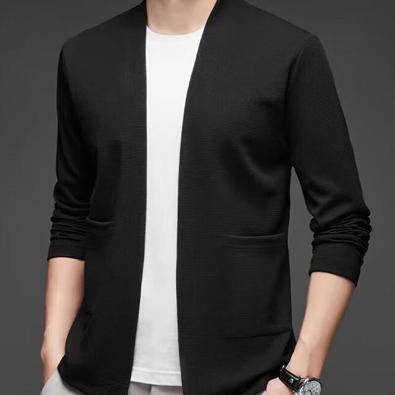 Pierre Cardin Men's V-Neck Open Front Knit Cardigan