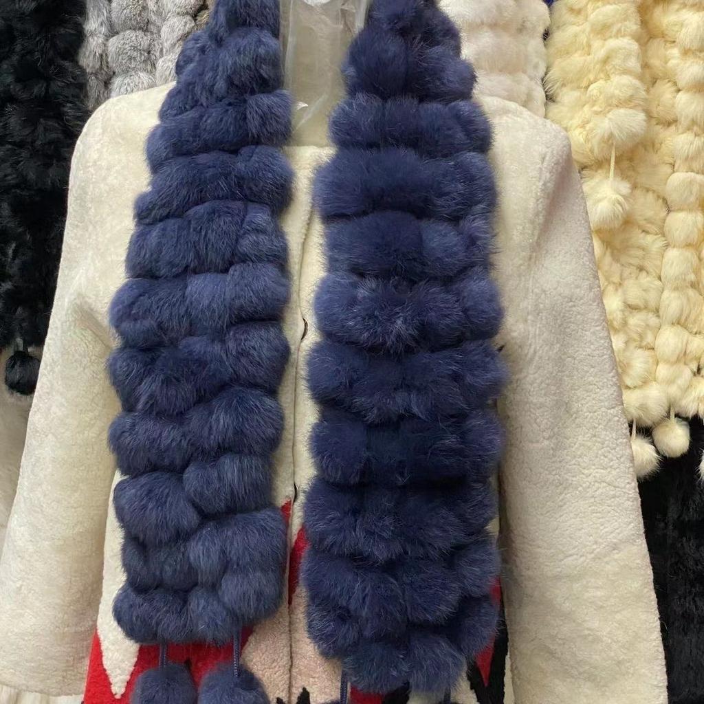 Fall and Winterfashion Scarf Stuffed 1m Heattech Imitation Fur Scarffashionthickened Scarf