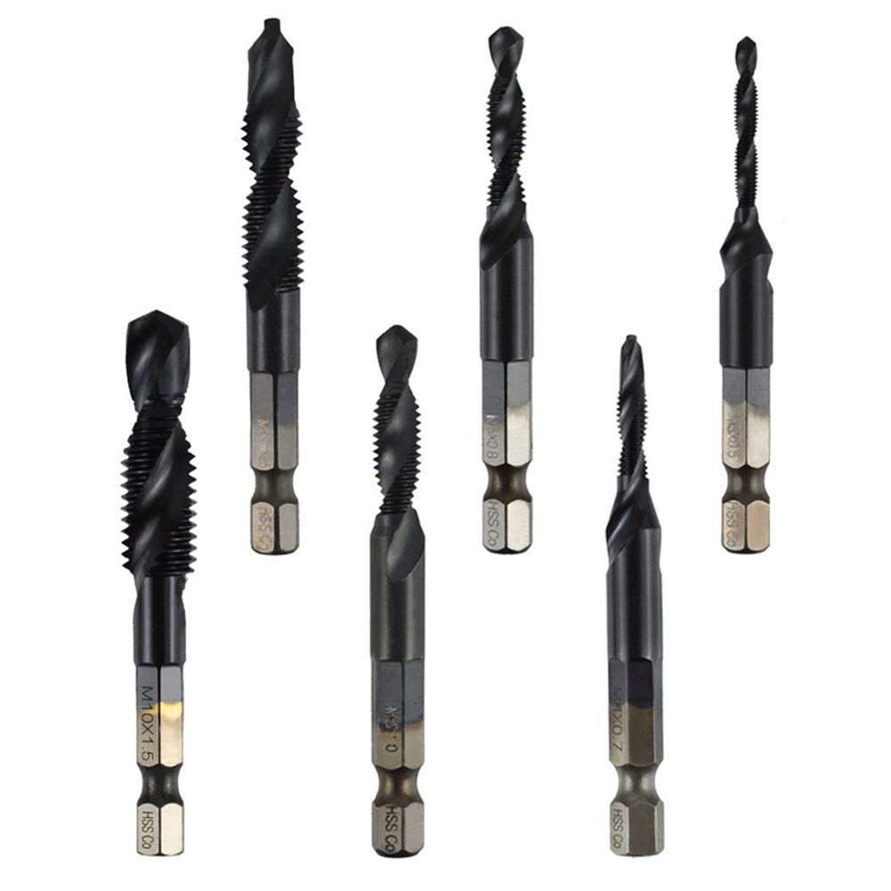 1pc High-Speed Steel Composite Tap For Wood Drilling 1/4inch Shank Composite Tap For M3-M10