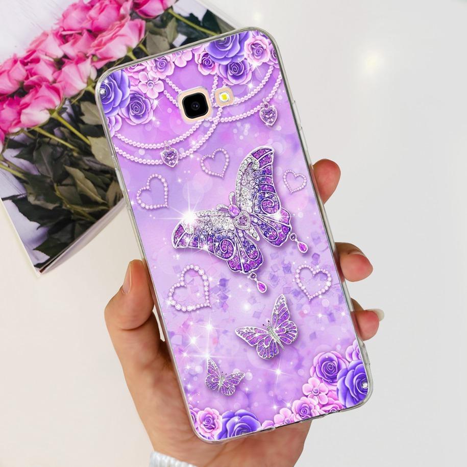 For Samsung Galaxy J4 Plus 2018 Phone Case Fashion Flower Soft Silicone Cover For Samsung J4 J 4 Plus 2018 J4+ J415F J4Plus Capa