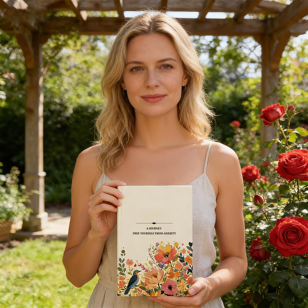 Mindfulness-anteckningsbok, 15-veckors journal för mental hälsa, Hård pärm, Tacksamhets- & Välmåendebok