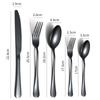 Pět hlavních kusů Nůž a vidlička Lžíce Nádobí 20/25/30dílná sada Nová dárková krabička