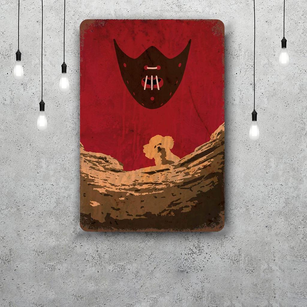 Silence of the Lambs Retro Vintage Tin Sign Poster Decorative Plaque Metal Plate Wall Decor
