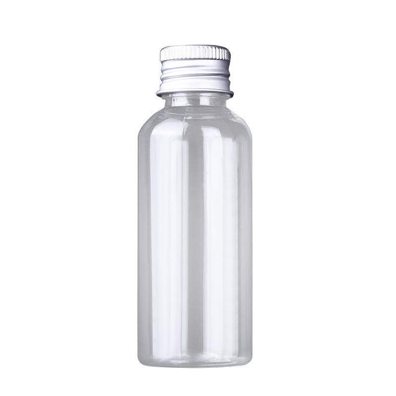 Available: 10, 30, 50ml Clear Plastic Bottle with Aluminum Cap - Small Mouth Dispensing Bottle for Liquids and Fishing Bait