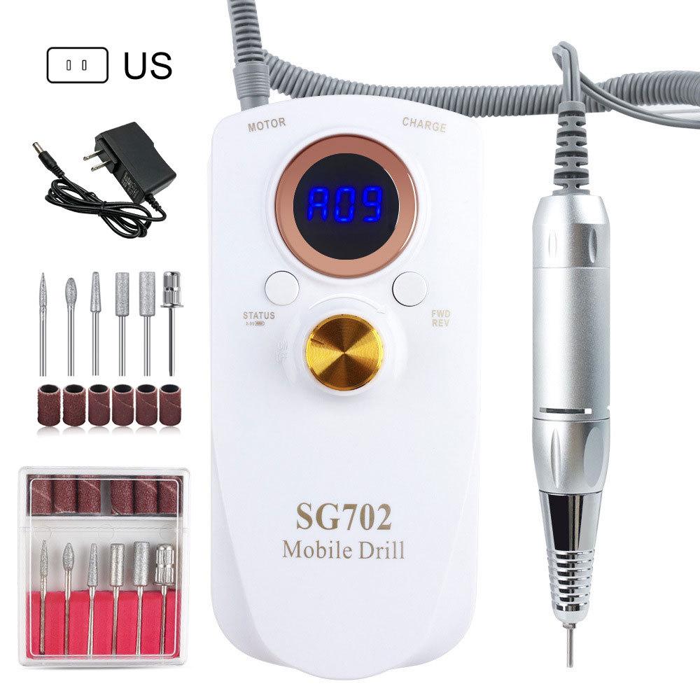 

Перезаряжаемая электрическая пилка для ногтей: Регулируемая скорость с ЖК-дисплеем для салонного использования