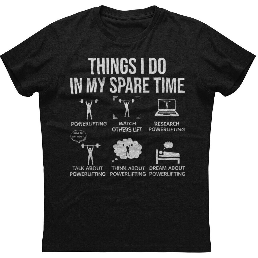 Things I Do In My Spare Time Mens Short Sleeve New Cotton Black Tshirt Mens 100 Cotton Casual Tshirts Loose Top Size S3XL