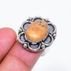 Natural Picture Jasper Gemstone 925 Sterling Silver Jewelry Ring Size 8 ZS-1056