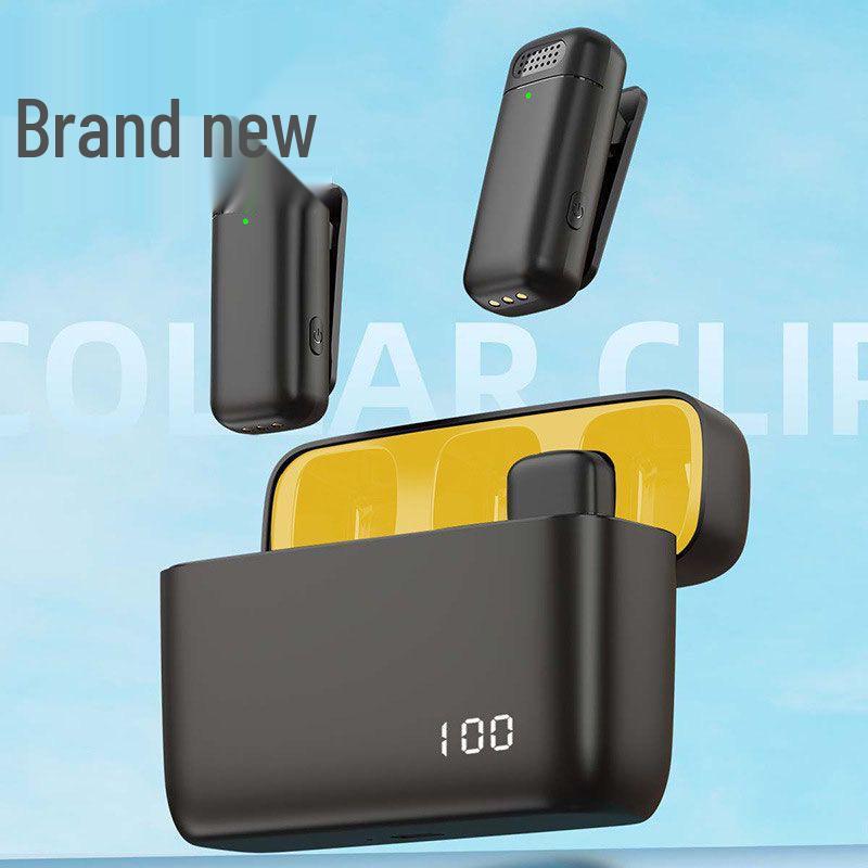 K6 Wireless Lavalier Microphone with Bluetooth, Noise Reduction, and Charging Case for Streaming and Video Shooting