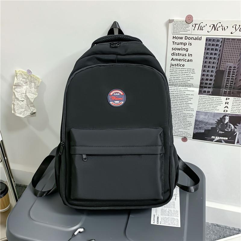 

Original Design, Niche, Simple, Versatile, Large Capacity Backpack for Junior High School and High School Male Students чёрный