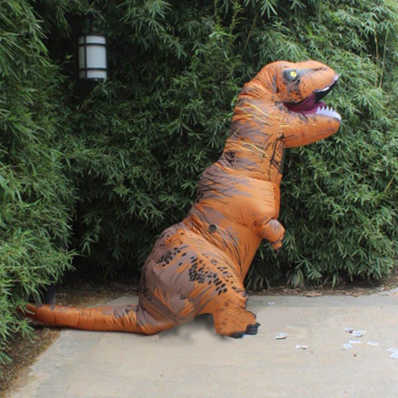 Adult Inflatable Trex Dinosaur Costume Jurassic Blow Up Cosplay Outfit Suit
