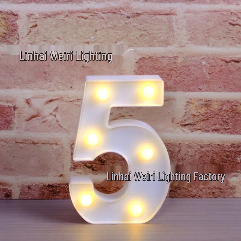 LED Luminous Letter and Number String Lights for Birthday, Proposal, and Event Décor